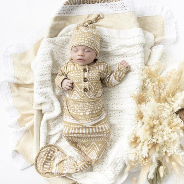 Organic Bamboo Knotted Gown for Babies